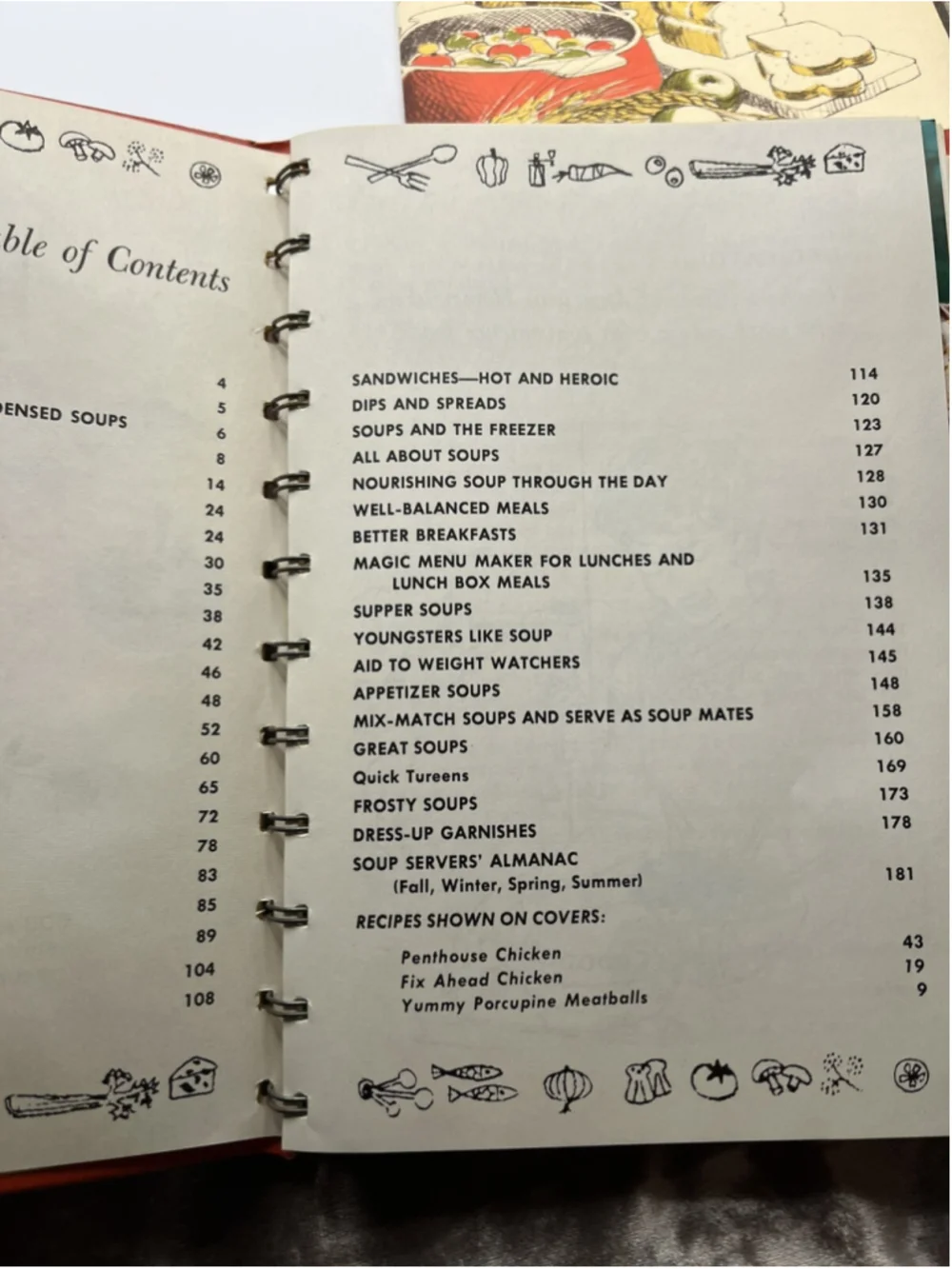 Vintage Campbell Cookbook Cooking With Soup Spiral Bound 608 Recipes Illustrated